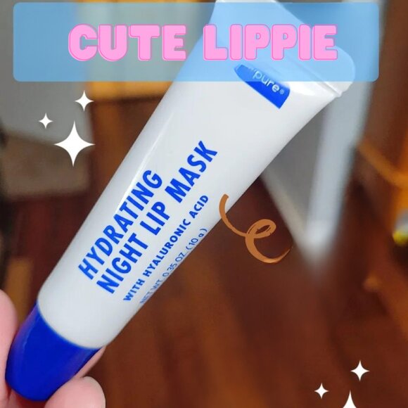 B Pure Hydrating Night Lip Mask with Hyaluronic Acid Vitamin E Shea Butter - Picture 2 of 2